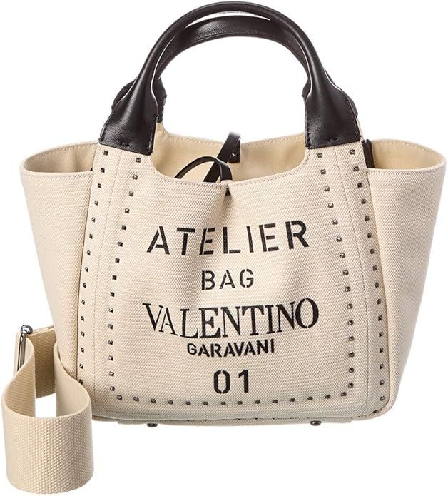 Valentino Atelier Canvas & Leather Tote | Amazon (US)