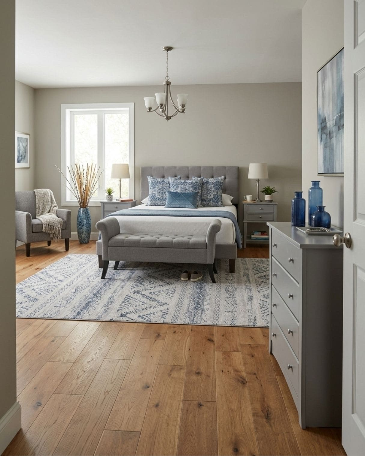 Relaxing blue and gray master bedroom design idea!

The mood board features furniture & decor from Amazon. The mockup is an approximation of how this mood board design could look in a home

#LTKHome