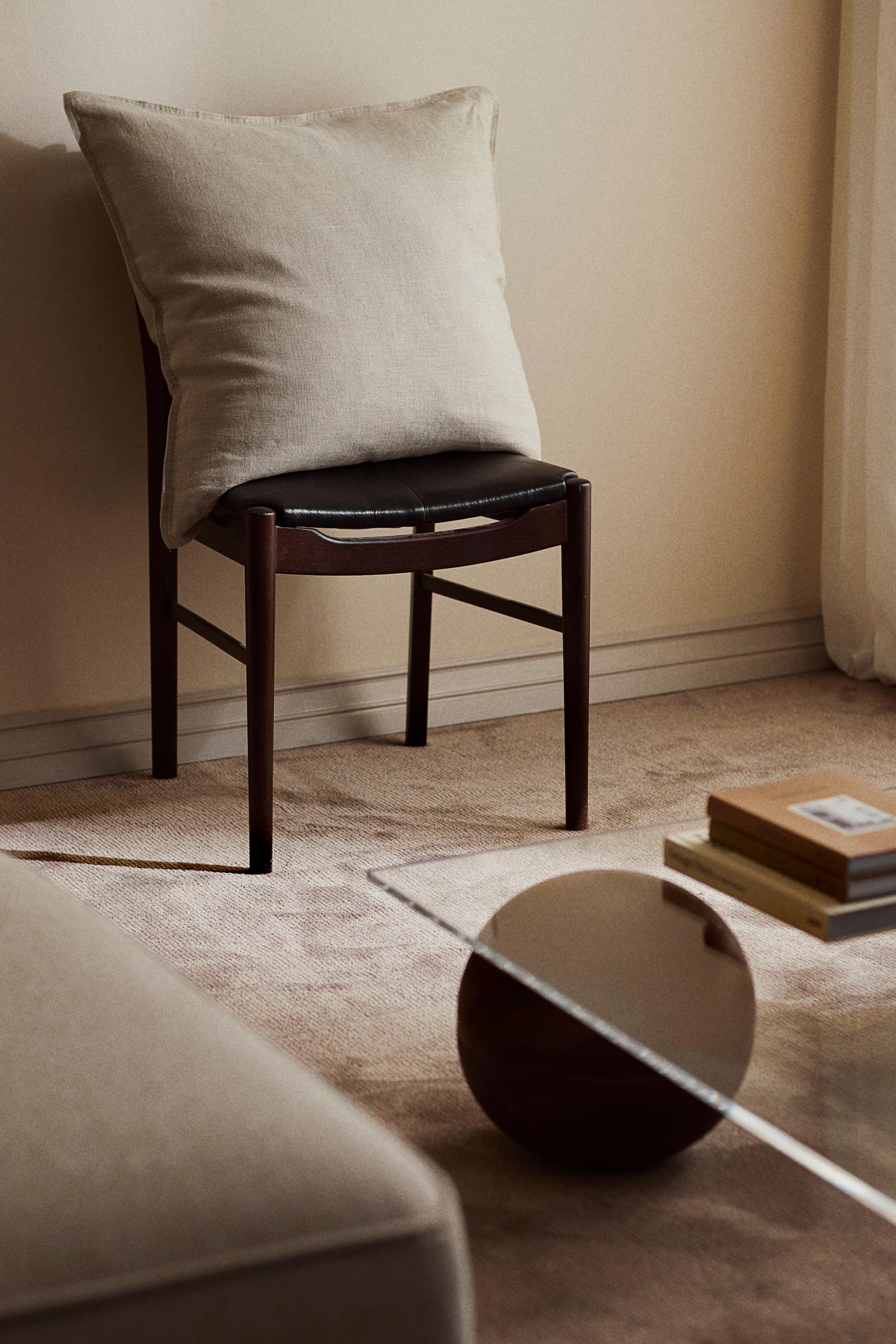 Linen Cushion Cover - Light beige - Home All | H&M US | H&M (US + CA)