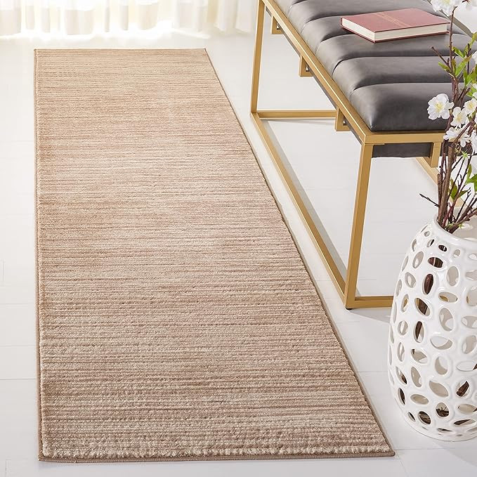 SAFAVIEH Vision Collection Runner Rug - 2'2" x 8', Light Brown, Modern Ombre Tonal Chic Design, N... | Amazon (US)