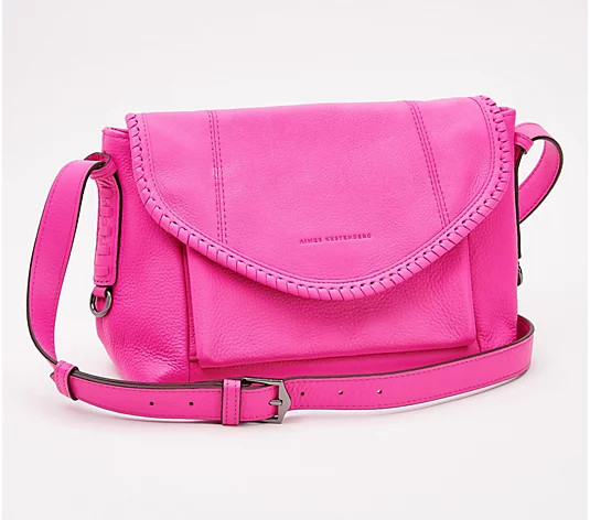 Aimee Kestenberg Pebble Leather Crossbody - All For Love | QVC