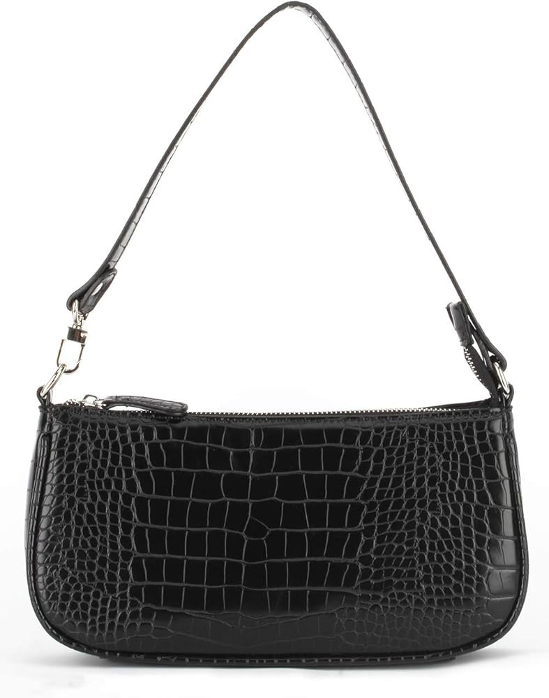 IBIZA VIBE Bag Crocodile Effect Retro Faux Leather Classic Clutch Shoulder Purse Handbag for Wome... | Amazon (US)