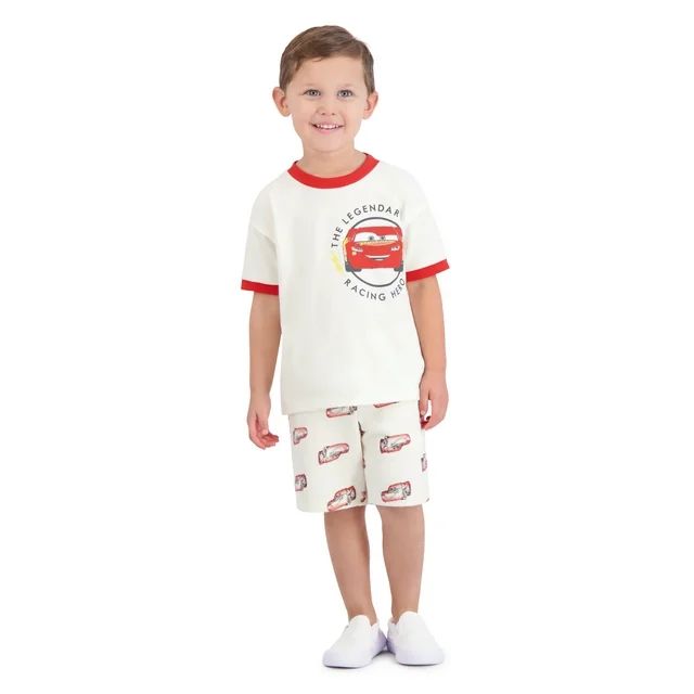 Hot Wheels Toddler Boys Short Sleeve T-Shirt and Shorts Set, 2-Piece, Sizes 2T-5T | Walmart (US)