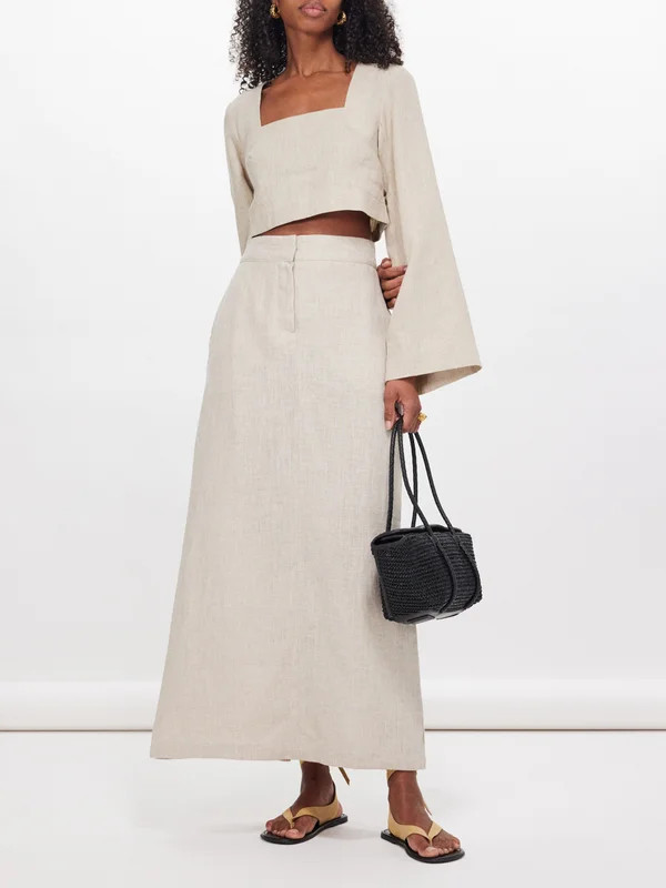 Nelli linen maxi skirt | Faithfull The Brand | Matches (UK)