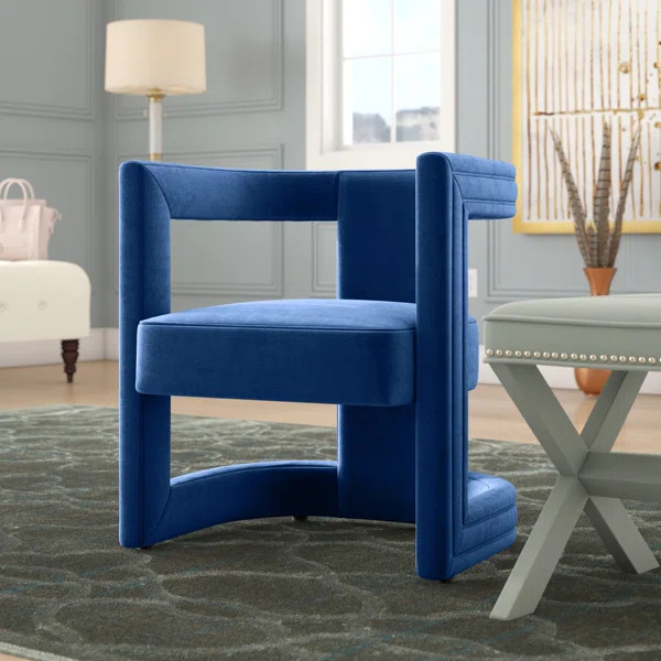 Loren 26'' Wide Velvet Club Chair | Wayfair North America