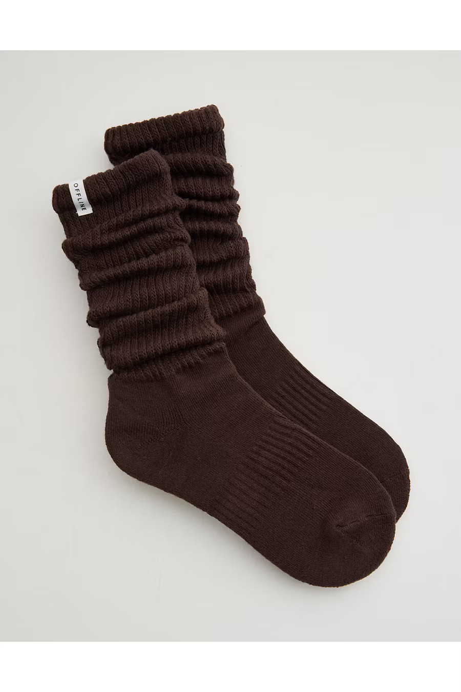 OFFLINE By Aerie Scrunch Socks Women's Deep Earth One Size | American Eagle Outfitters (US & CA)