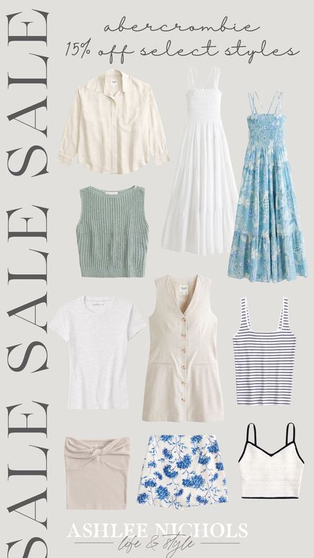 Abercrombie is having 15% off select styles!! Loving these for the summer!! 

Abercrombie, on sale, spring dress, summer outfits, Abercrombie tank top, Abercrombie dresses

#LTKfindsunder100 #LTKstyletip #LTKsalealert