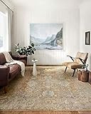 Chris Loves Julia x Loloi Rosemarie ROE-01 Gold / Sand Oriental Area Rug 5' x 7'-10 | Amazon (US)