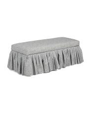 50x18 Ruffle Skirt Bench With Storage | TJ Maxx