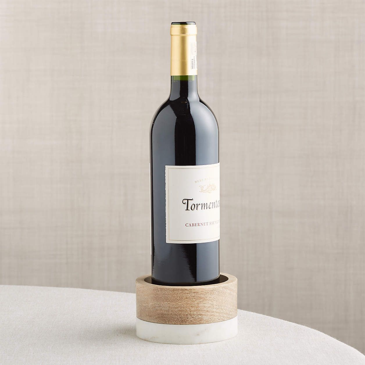 Wood and Marble Wine Coaster + Reviews | Crate & Barrel | Crate & Barrel