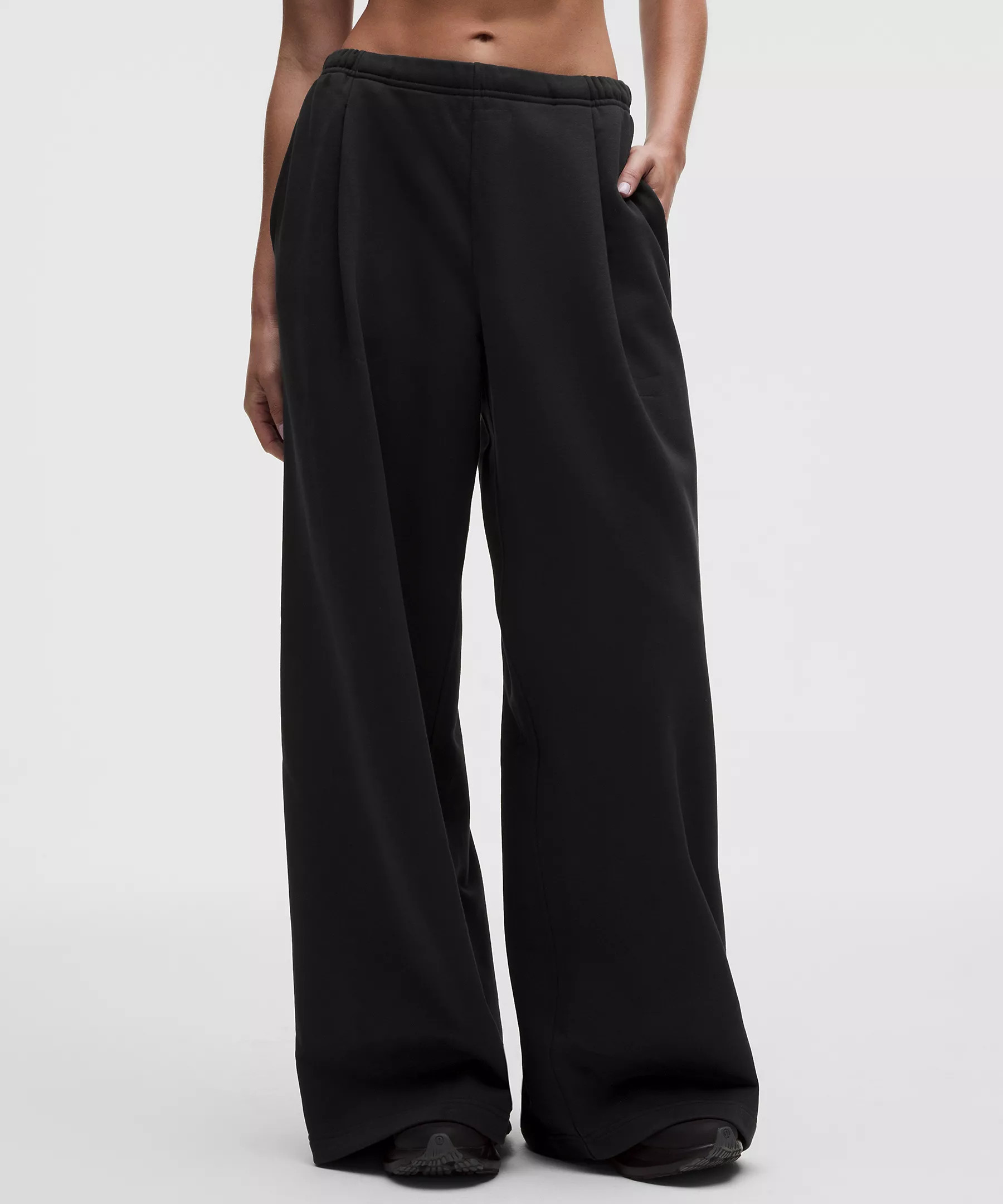 French Terry Mid-Rise Wide-Leg Pant | Lululemon (US)