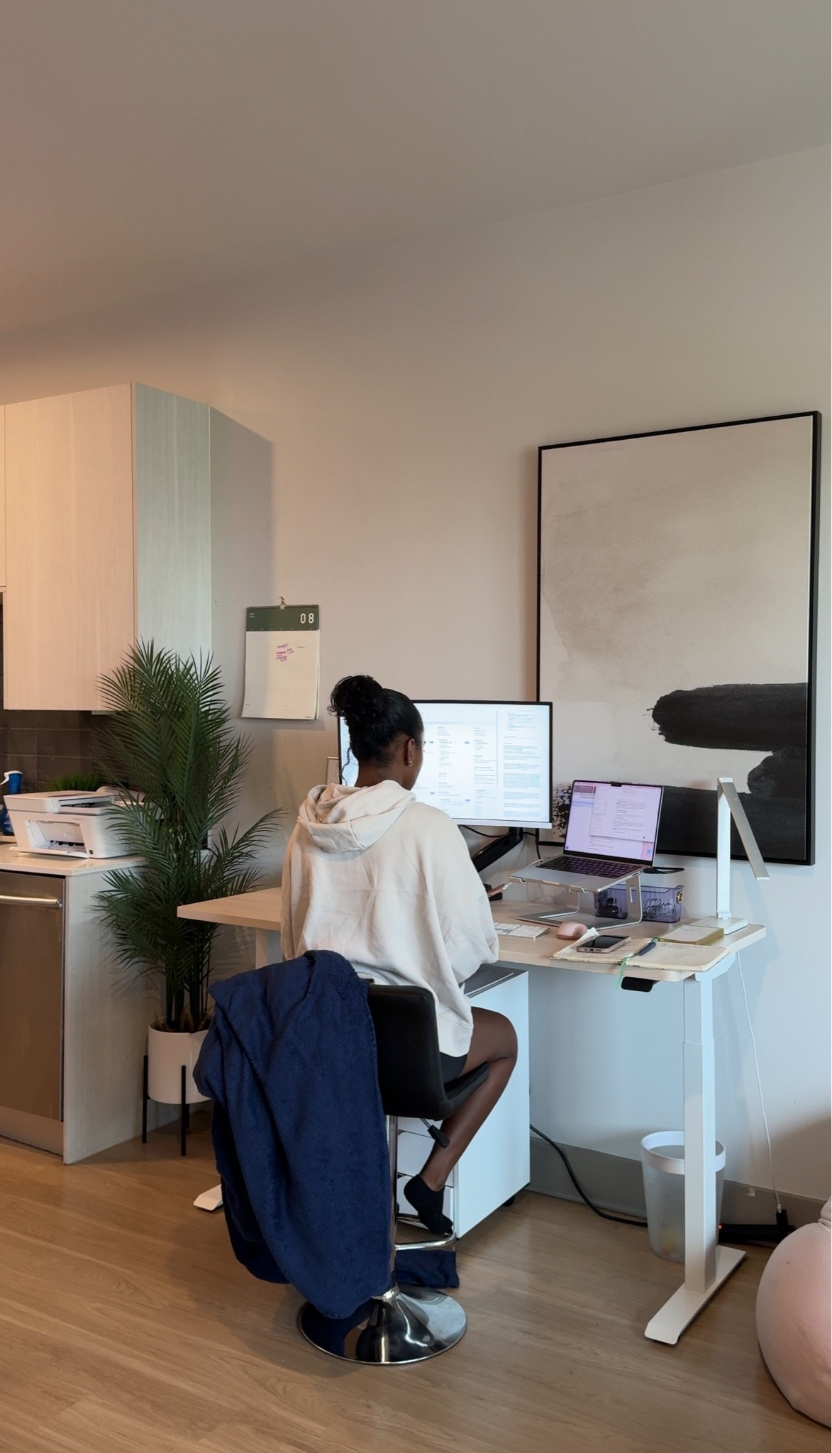 Steal my WFH set up ✨👩🏾‍💻

#LTKdayinmylife #LTKmorningroutine #LTKHome