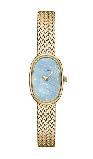 Small Jane Watch in Gold & Sky | Revolve Clothing (Global)