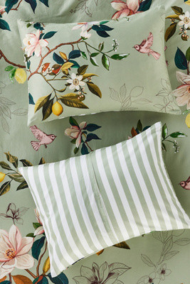 The Organic Cotton Printed Sateen Pillow Shams by Maeve, Set of 2 | Anthropologie (US)