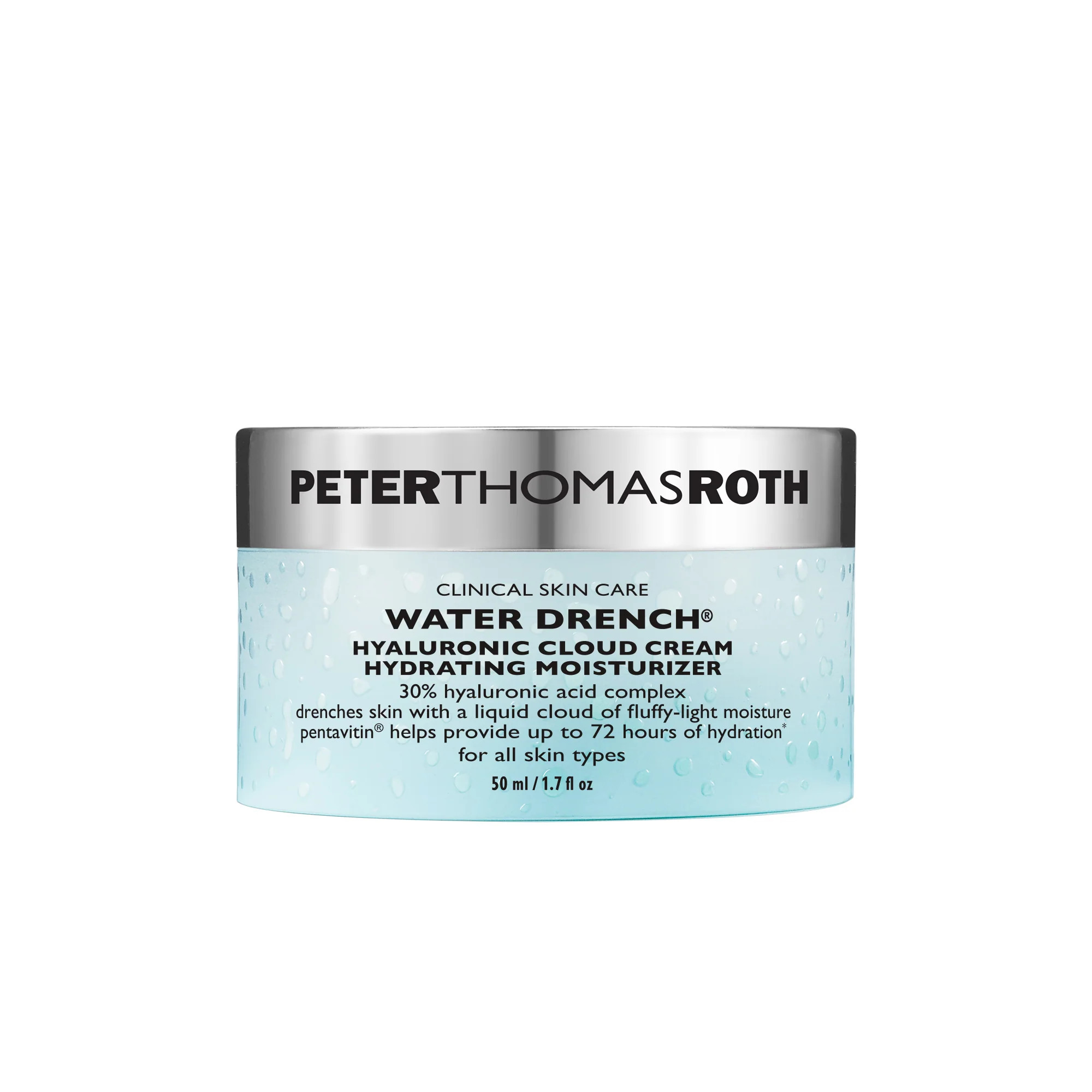 Water Drench Hyaluronic Cloud Cream Hydrating Moisturizer|1.7 fl oz | Peter Thomas Roth Labs