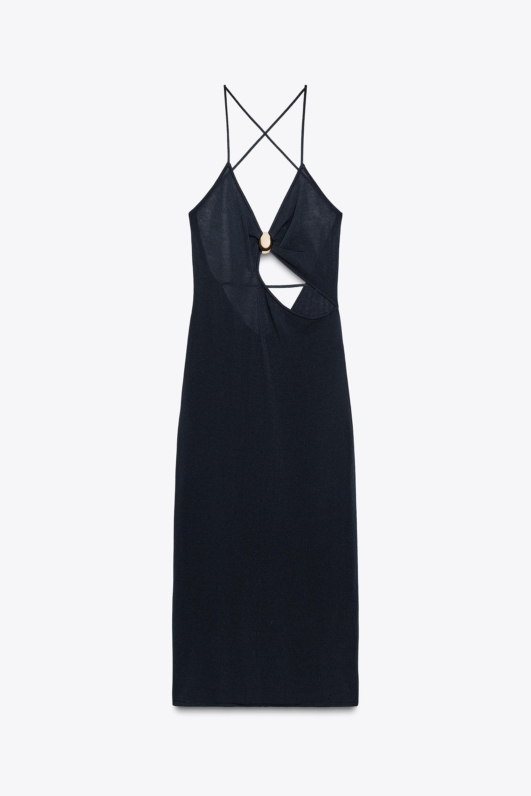 KNIT DRESS WITH CUT OUT DETAIL | Zara UK