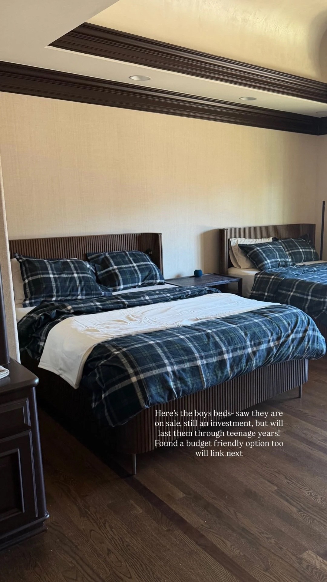 Here's the boys beds- saw they are on sale, still an investment, but will last them through teenage years!
Found a budget friendly option too will link below! 

#LTKHome #LTKKids #LTKmomlife