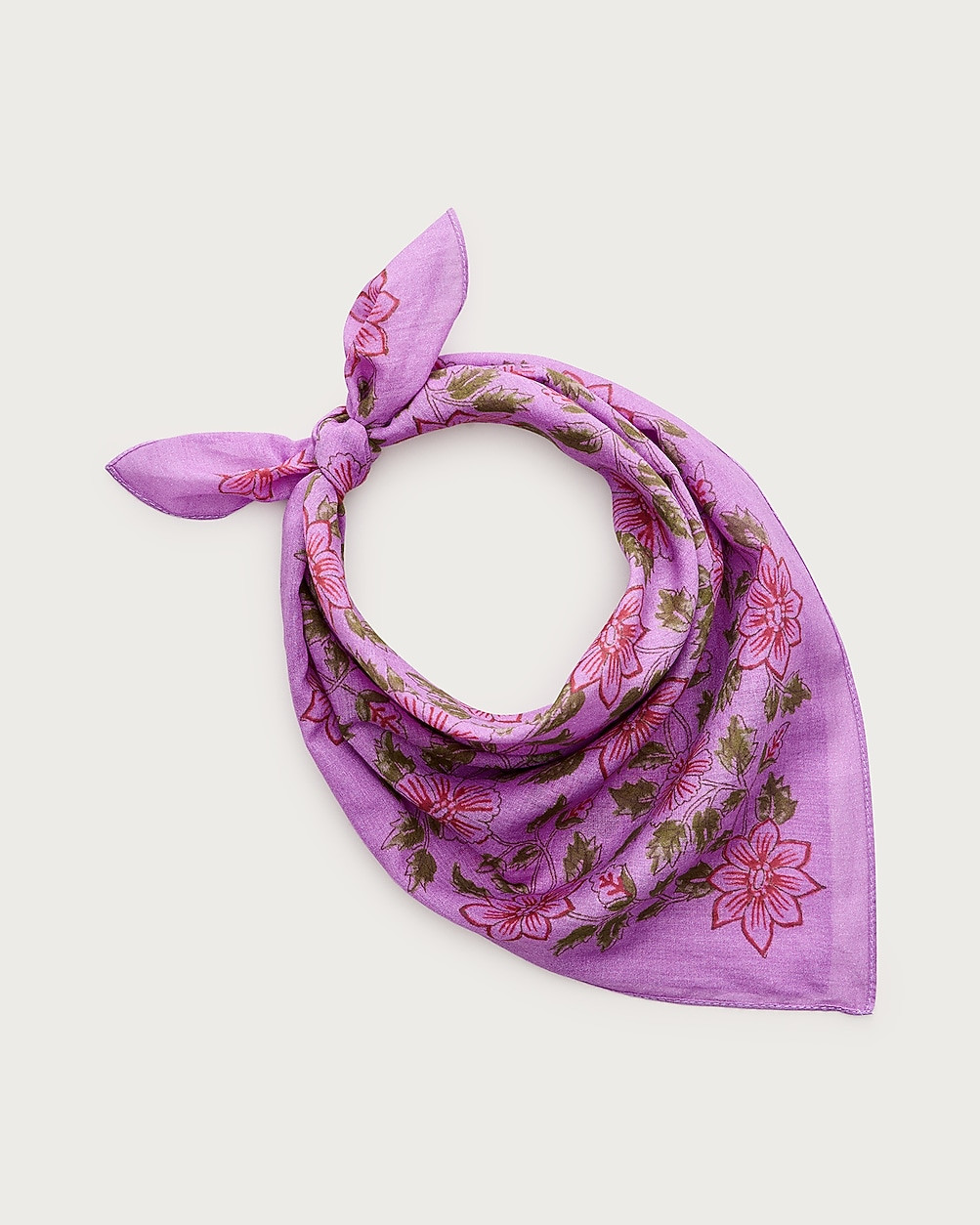 Printed lightweight cotton scarf | J. Crew US