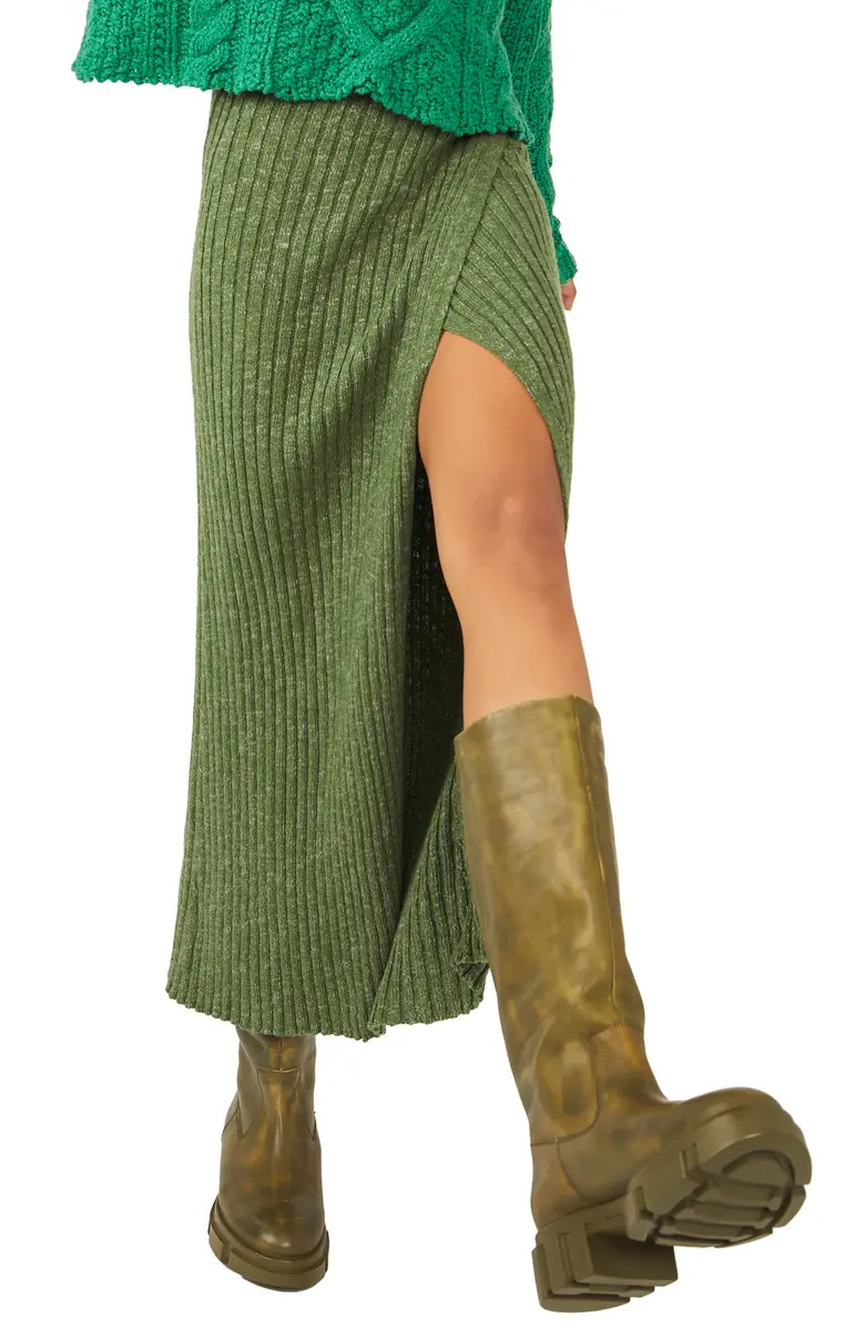 Free People Better Days Rib Skirt | Nordstrom | Nordstrom