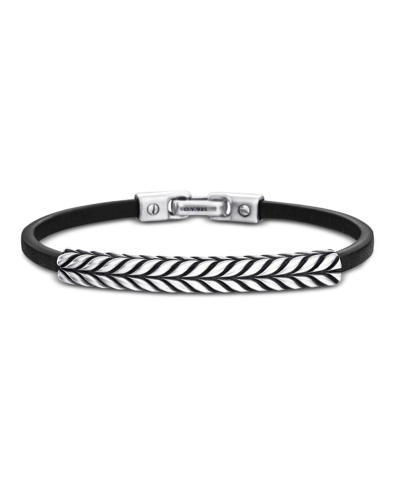 David Yurman Men's Chevron Leather Id Bracelet | Bloomingdale's (US)