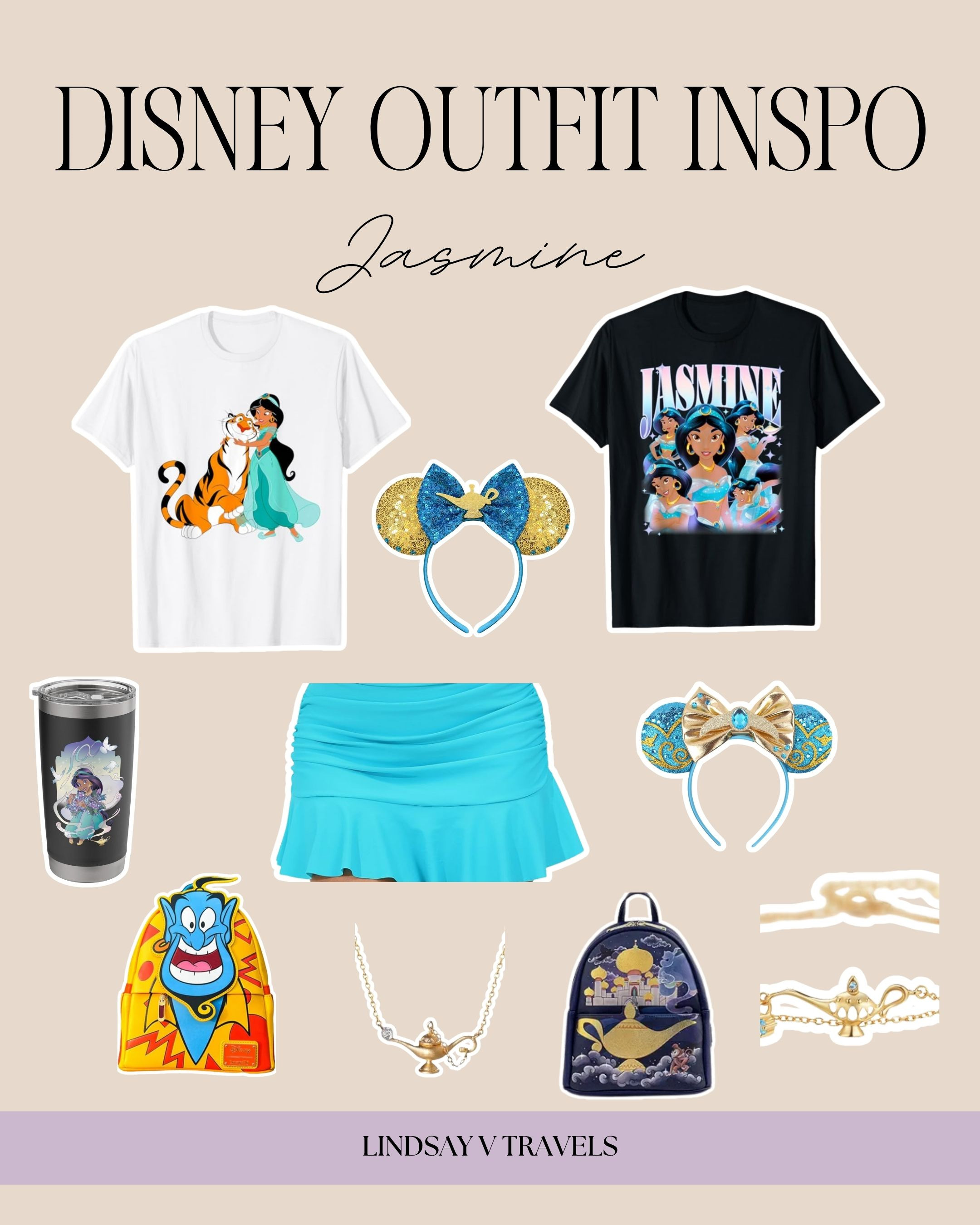 Bold, confident, and totally iconic 💙✨
Teal tones, gold accents, and flowy silhouettes inspired by Princess Jasmine. Main-character energy always 🐅 

 #LTKootd #LTKSeasonal #LTKFindsUnder100