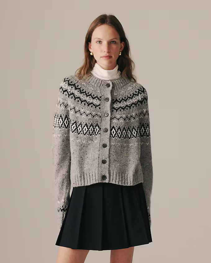 Fair Isle cardigan in wool blend | J. Crew US