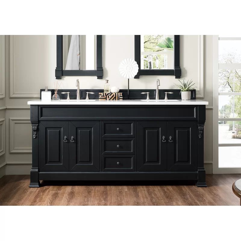 Vivanco 72" Double Bathroom Vanity Set | Wayfair North America