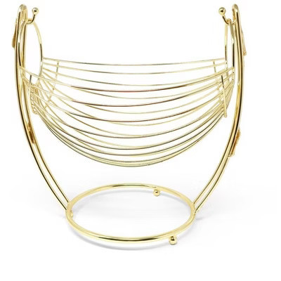 Classic Touch Gold Wire Decorative Basket, 13" | Target