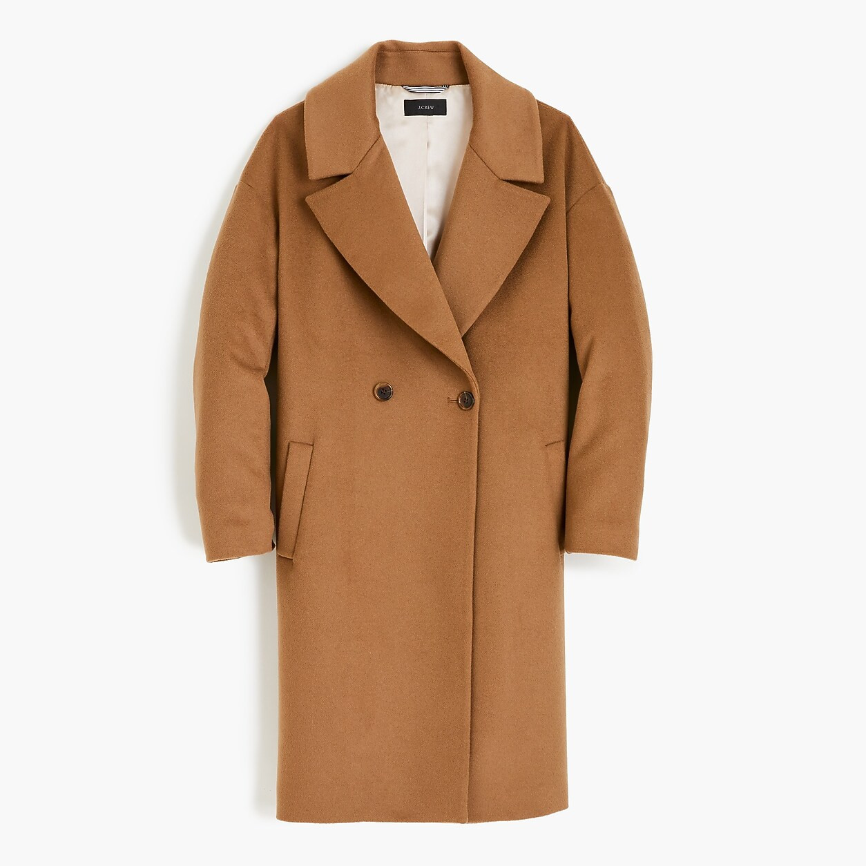 Petite relaxed topcoat in Italian wool-cashmere | J. Crew US