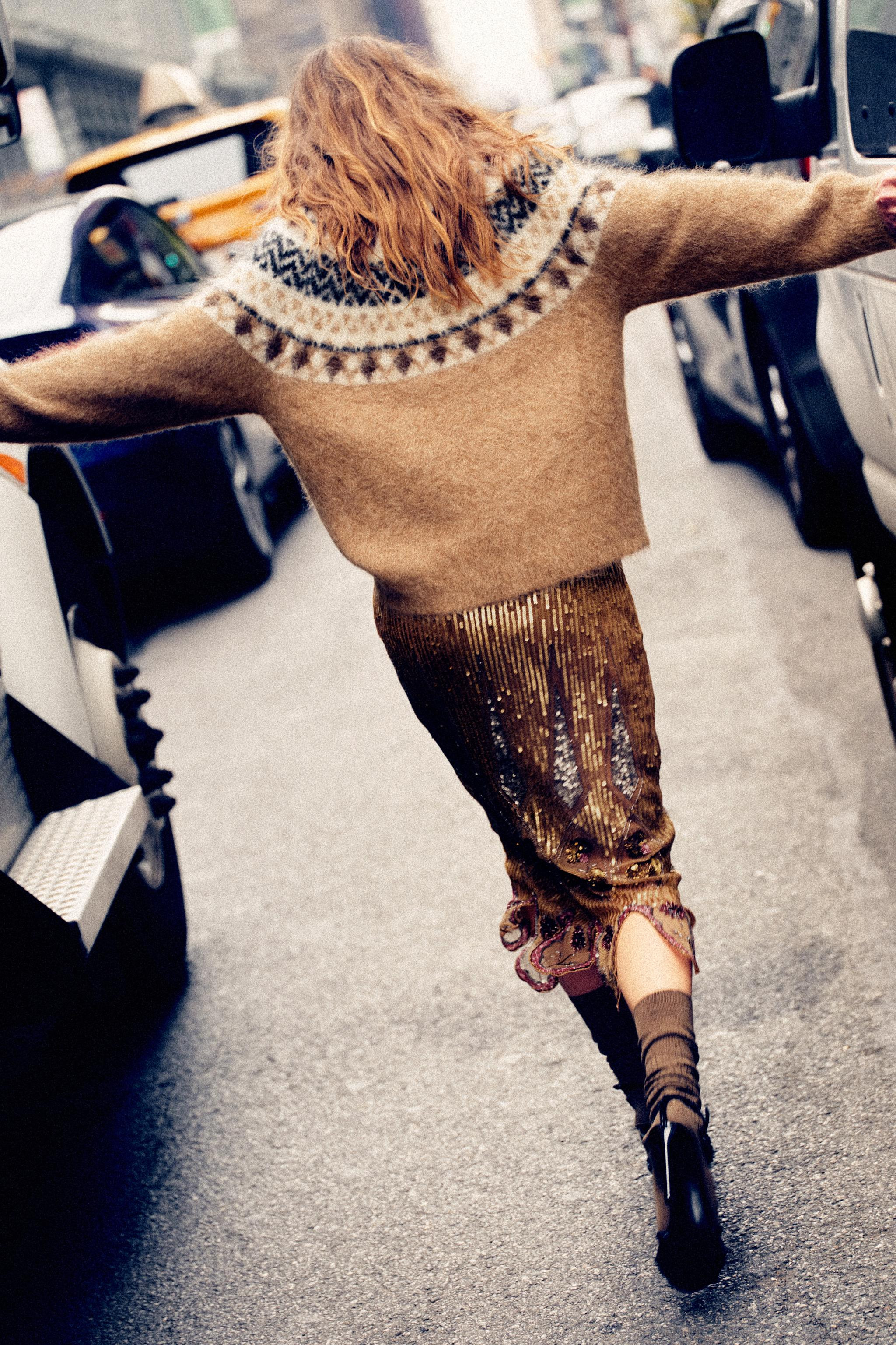 ALPACA JACQUARD JUMPER | Zara Canada