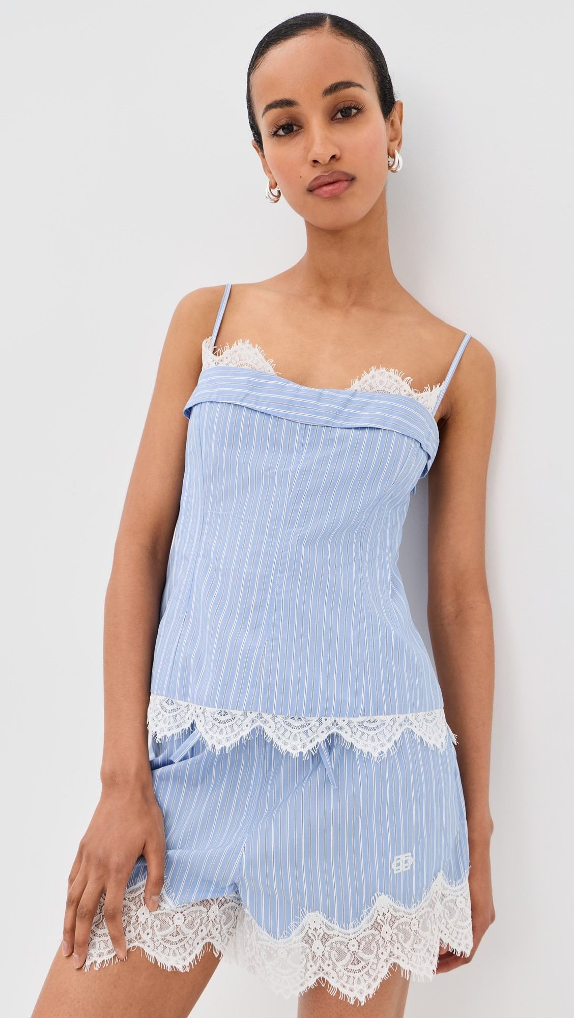 Surie Cotton Lace Bustier Top | Shopbop