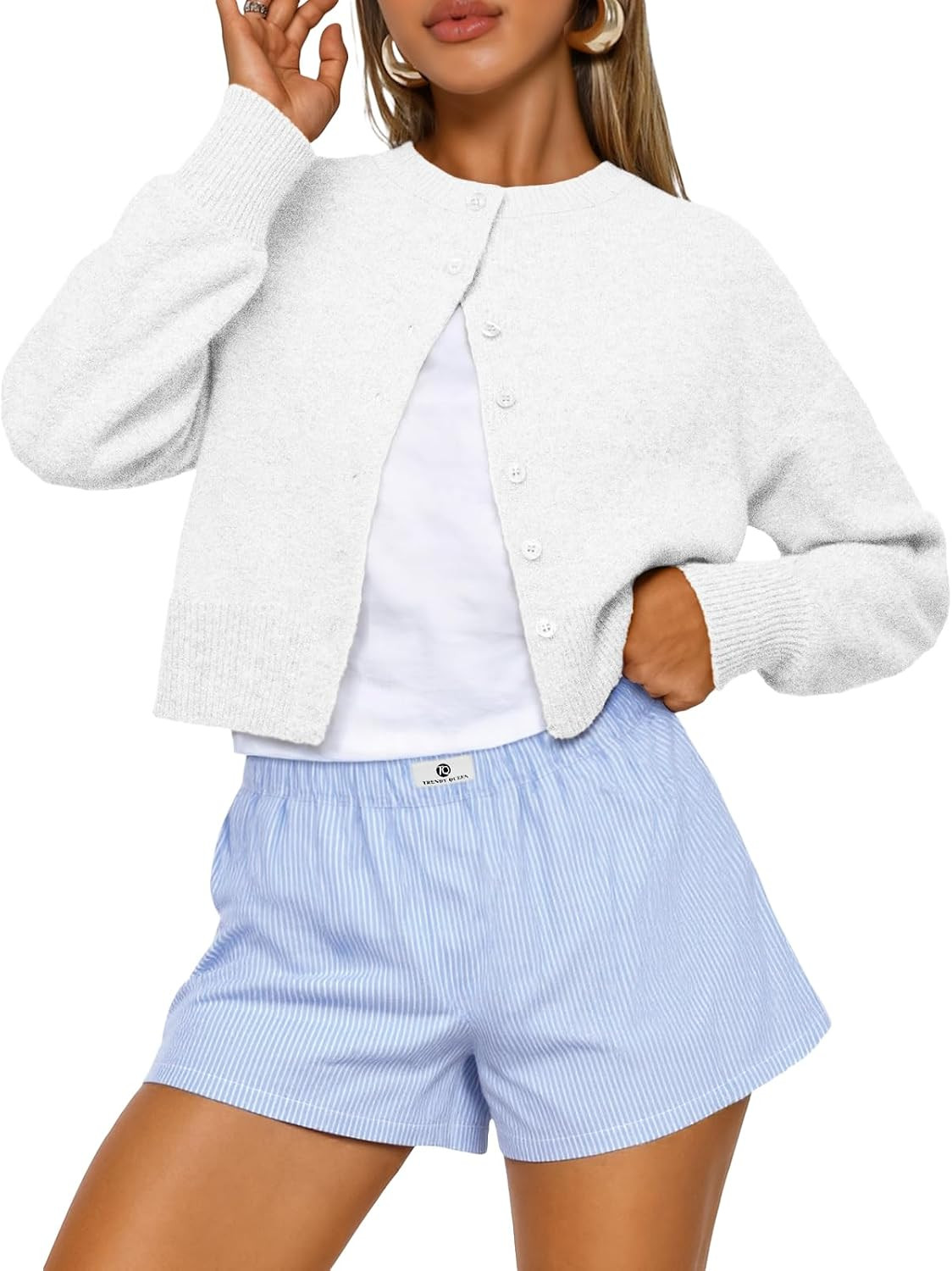 Trendy Queen Cropped Cardigan Sweaters for Women Fall Fashion Clothes 2026 | Amazon (US)