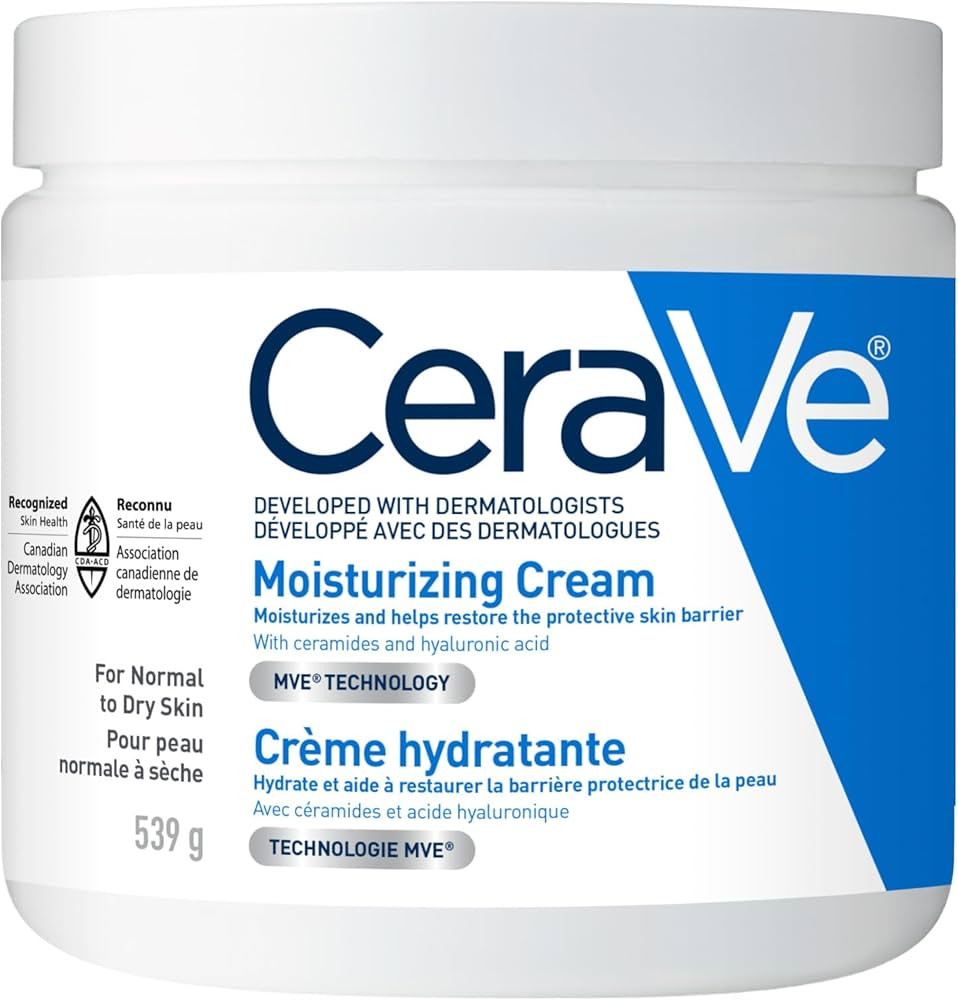 CeraVe Moisturizing Cream, Daily Face, Hands, & Body Cream Moisturizer for Dry Skin With Hyaluron... | Amazon (CA)