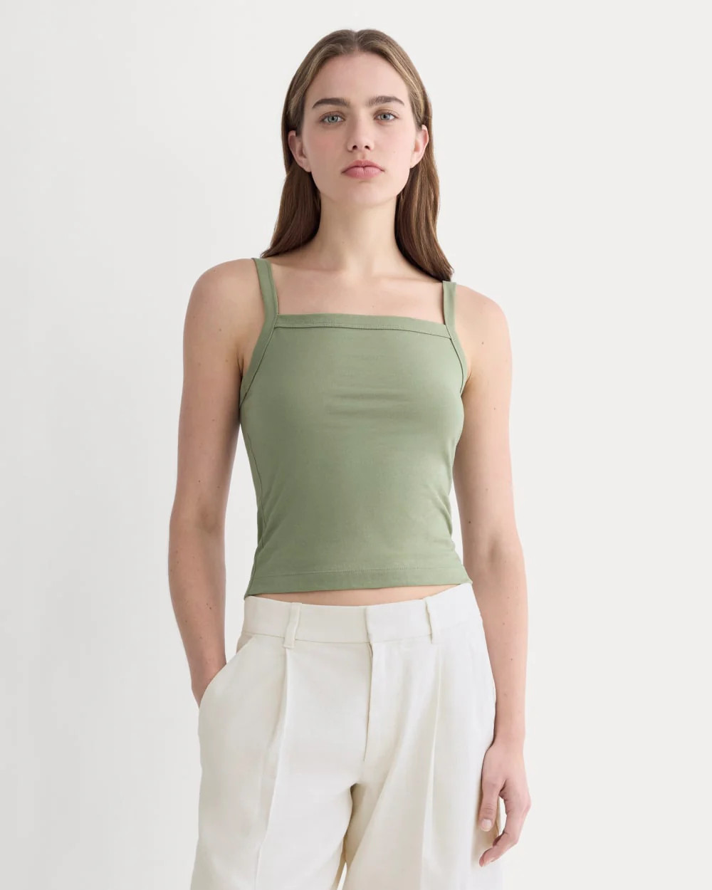 The Essential Square-Neck Tank | Sagebrush | Everlane