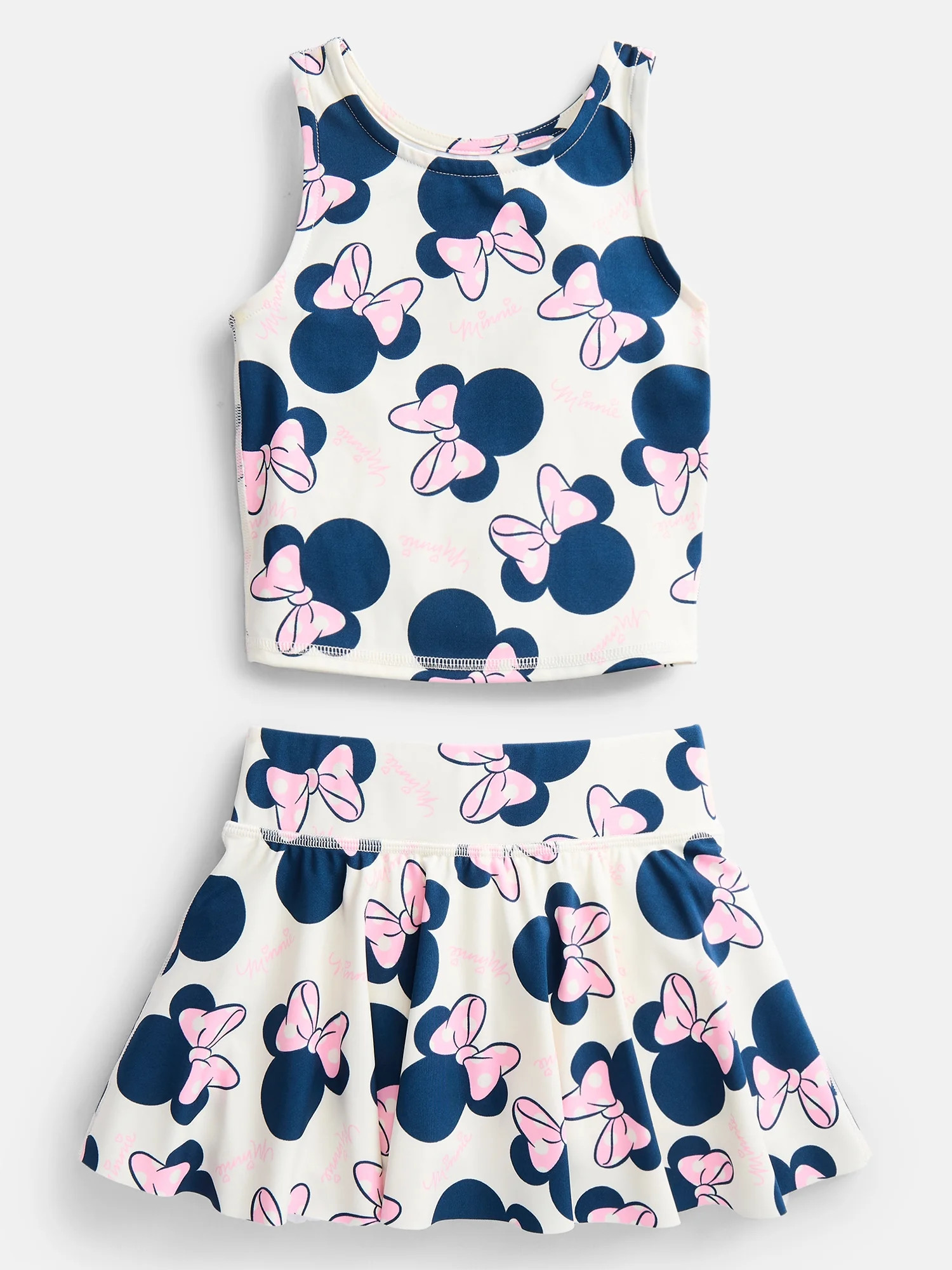 Minnie Mouse Toddler Girls' Active Tank Top and Skort Set, 2-Piece, Sizes 12M-5T | Walmart (US)