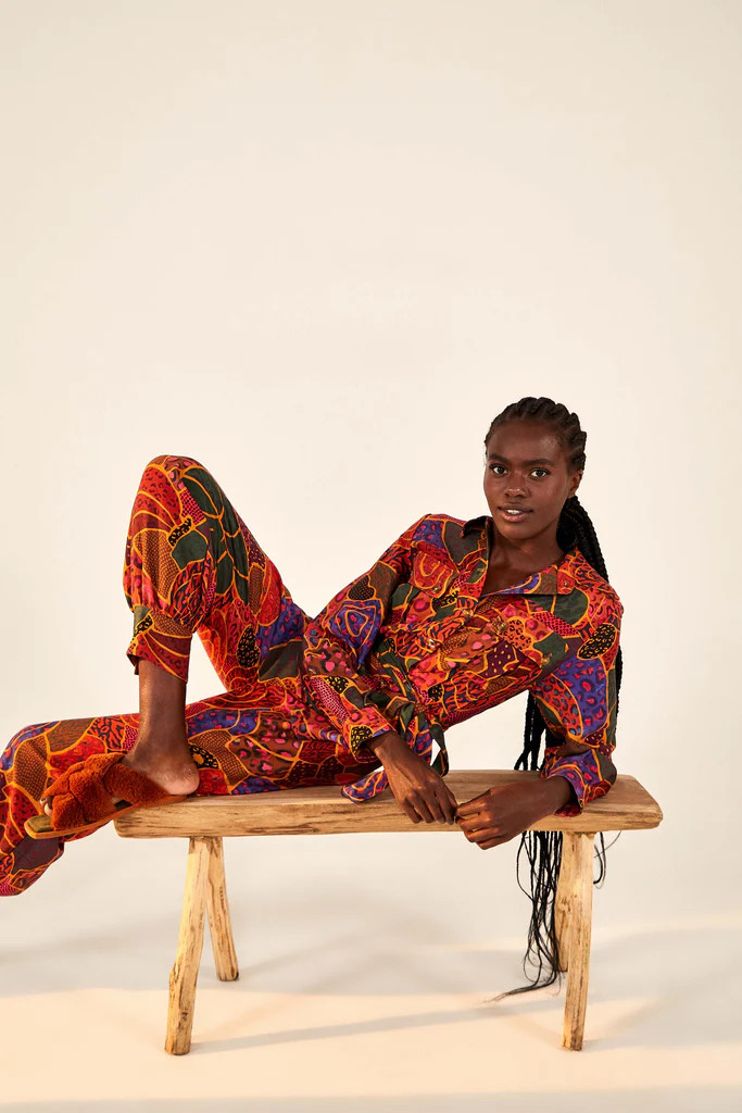 hidden animals jumpsuit | FarmRio (US)