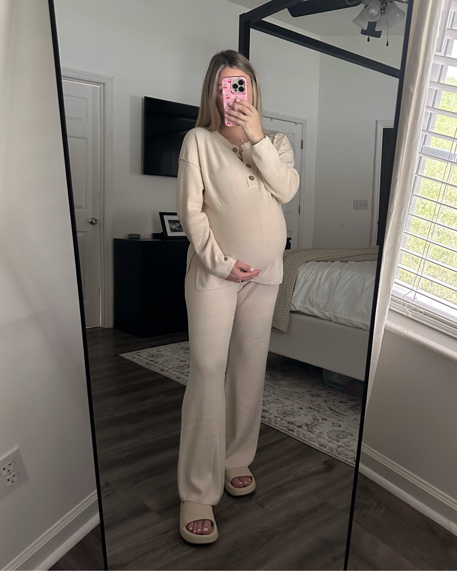 Two piece set from Amazon. This is what I will be wearing home from the hospital after having baby girl! Wearing a size small. 

#LTKFindsUnder50 #LTKBump #LTKSaleAlert