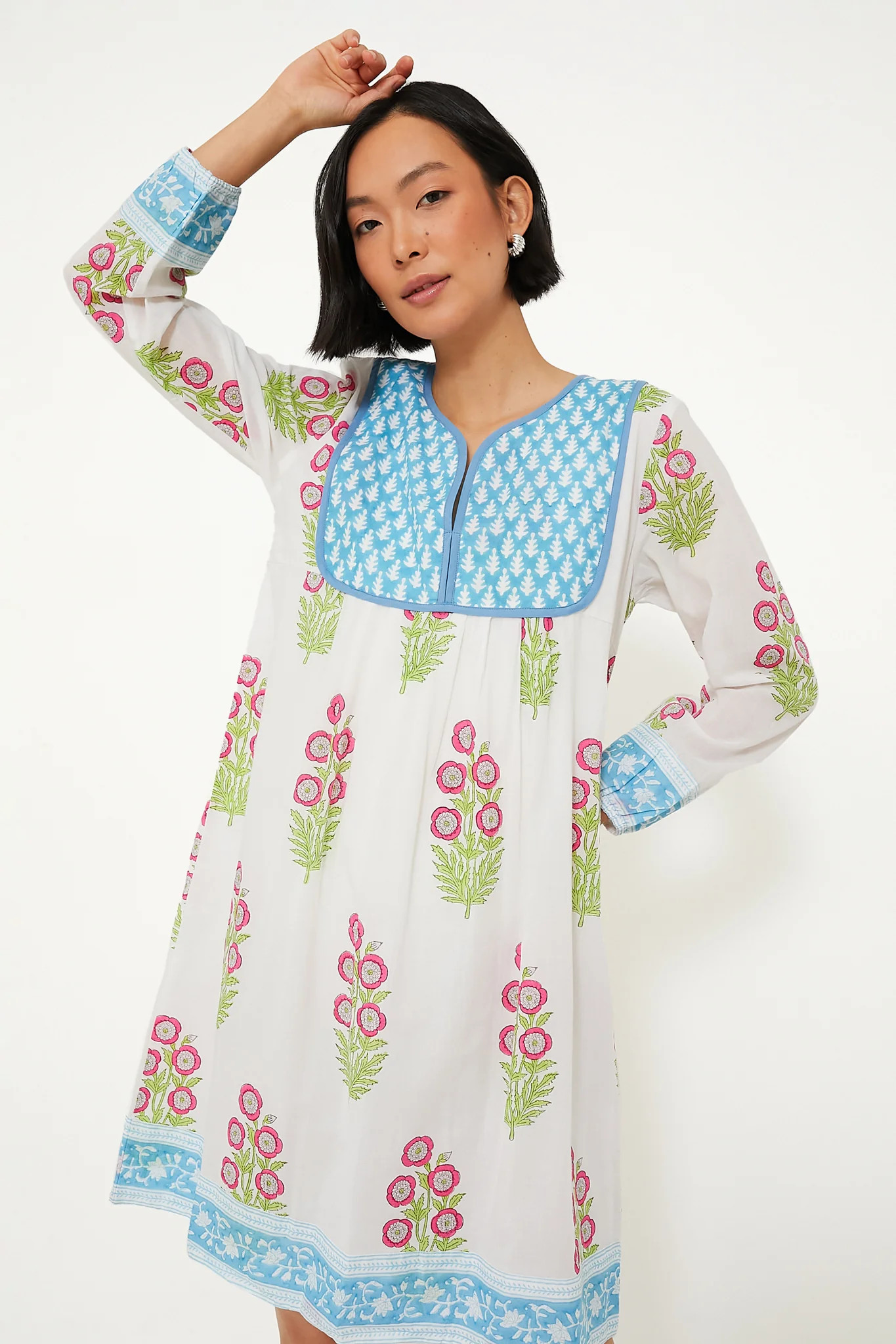 Hot Pink Jaipur Coverup Dress | Tuckernuck (US)