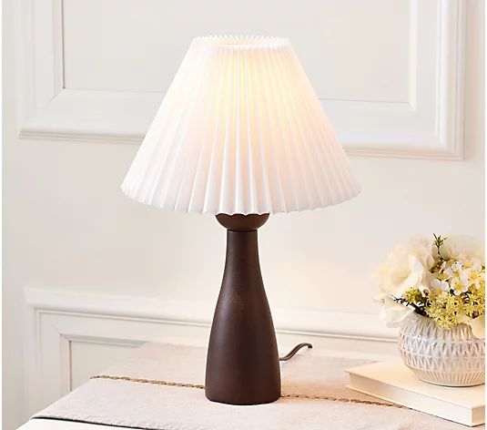 Bright Bazaar by Will Taylor Set of 2 16" Wooden Table Lamps | QVC