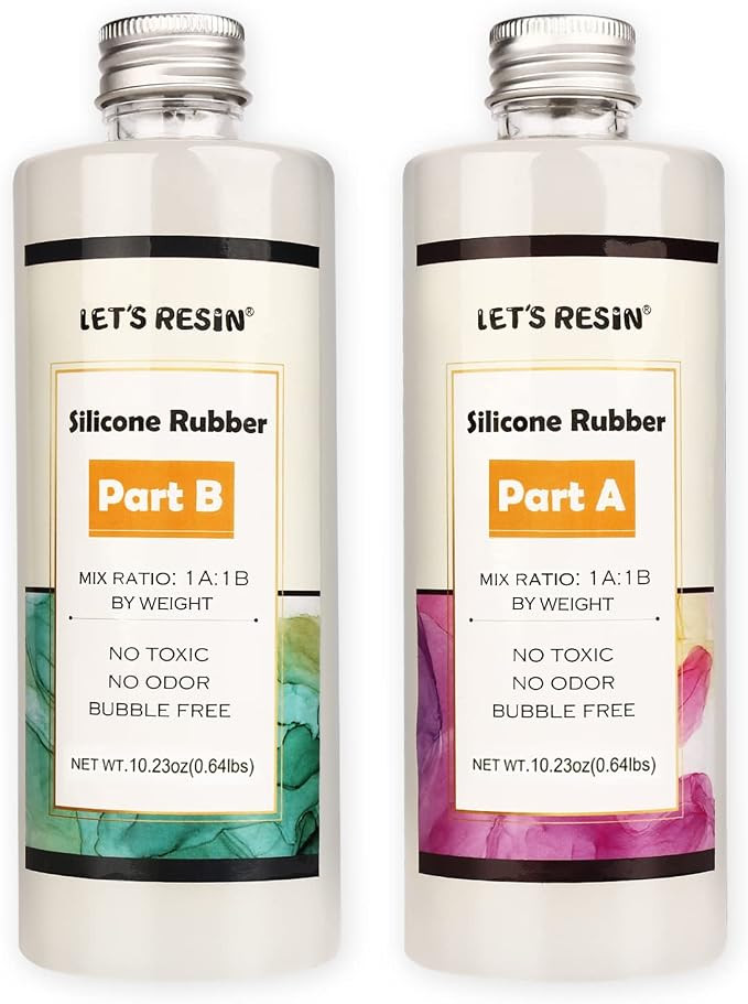 LET'S RESIN Silicone Mold Making Kit Liquid Silicone Rubber Non-Toxic Translucent Clear Mold Maki... | Amazon (US)