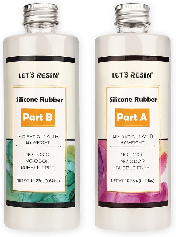 LET'S RESIN Silicone Mold Making Kit Liquid Silicone Rubber Non-Toxic Translucent Clear Mold Maki... | Amazon (US)