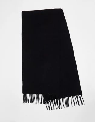 Selected Homme wool scarf in black | ASOS (Global)
