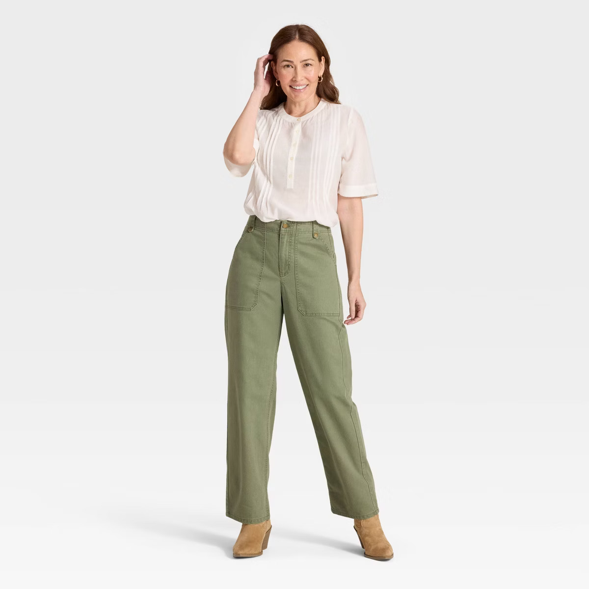 Women's Mid-Rise Straight Leg Cargo Pants - Universal Thread™ | Target