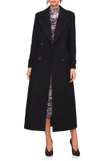 Avec Les Filles Tailored Maxi Coat in Black at Nordstrom Rack, Size Small | Nordstrom Rack