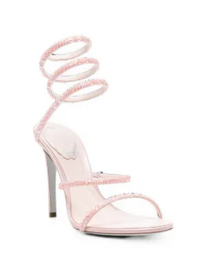 Ren\u00e9 Caovilla Sandali Cleo Con Decorazione | Rosa | FARFETCH IT | Farfetch Global