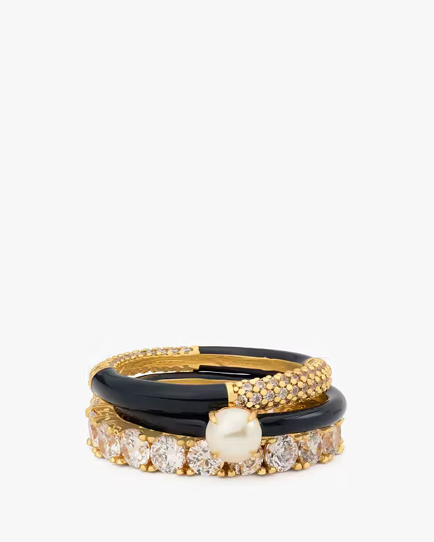 Hint Of Shimmer Stacking Ring Set | Kate Spade (US)