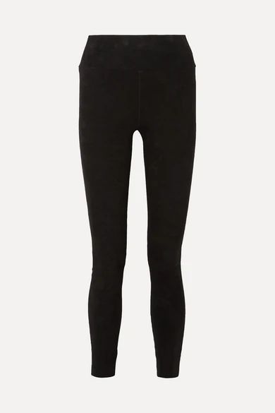 SPRWMN - Suede Leggings - Black | NET-A-PORTER (US)