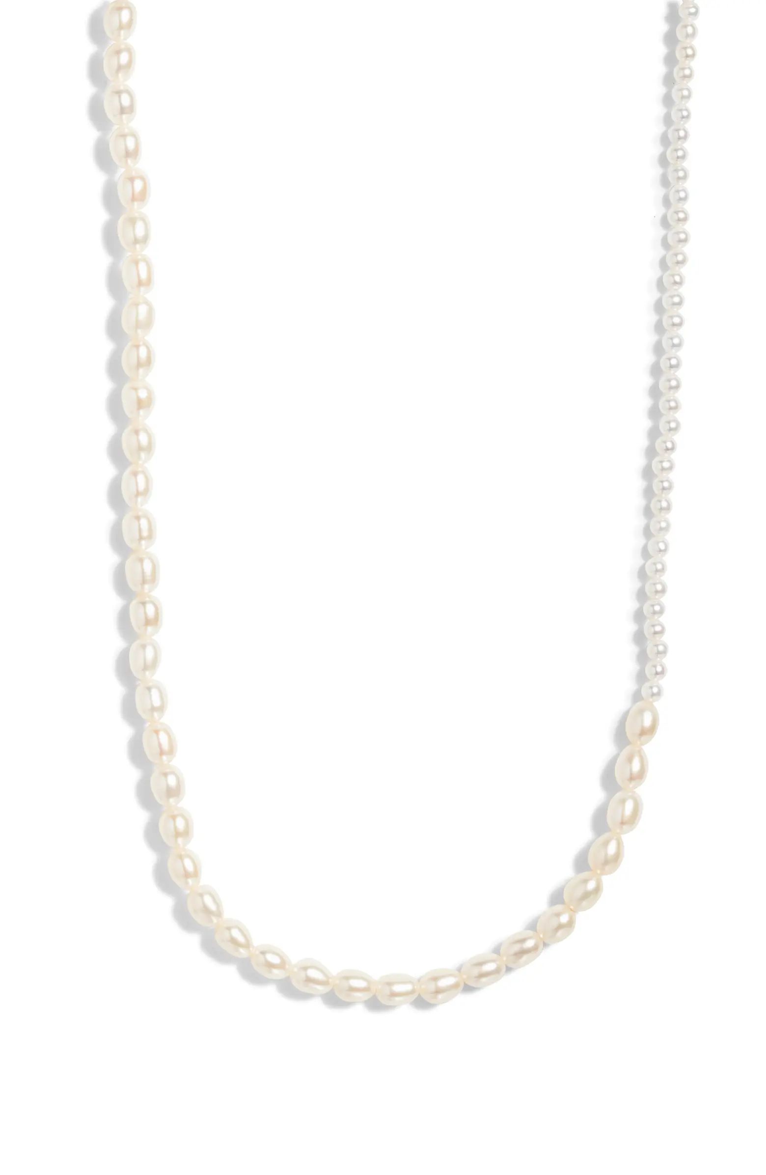 Contrast Cultured Pearl & Keshi Pearl Necklace | Nordstrom