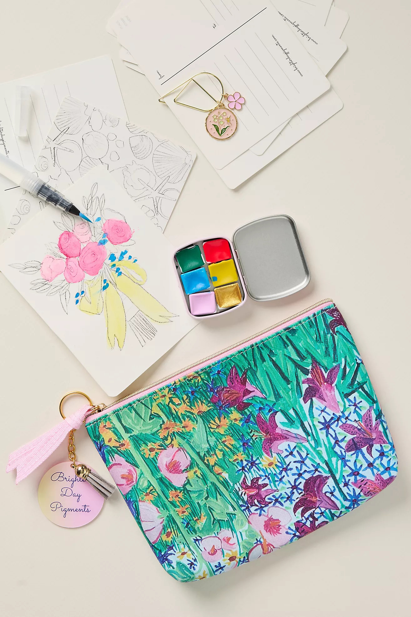 DIY Watercolor Paint Set with Travel Pouch | Anthropologie (US)
