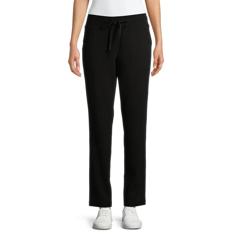 Athletic Works Women's Athleisure Core Knit Pants Available in Regular and Petite | Walmart (US)